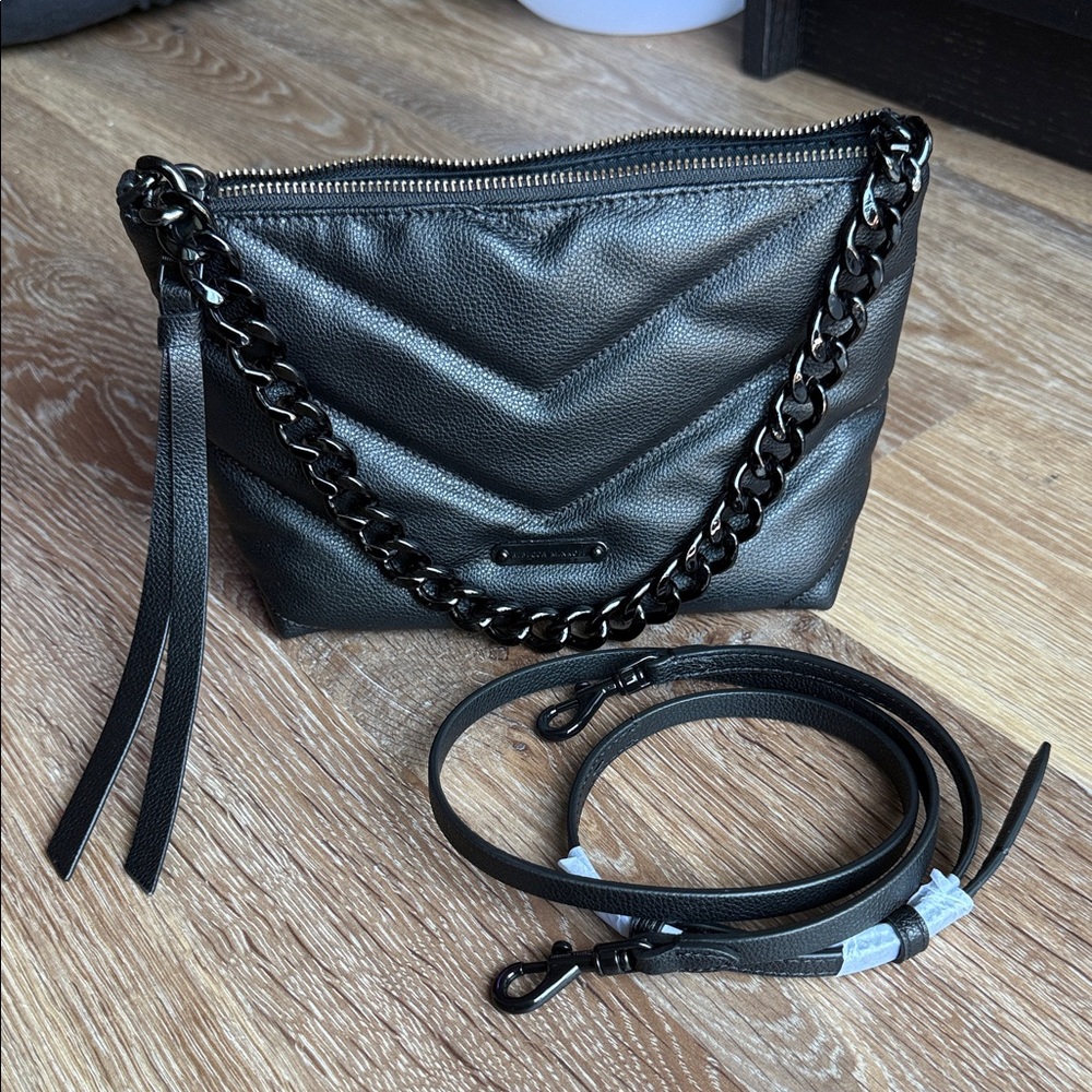 Rebecca Minkoff Black Crossbody Bag with Chain Strap